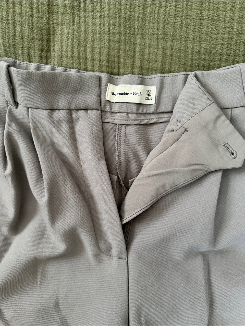 Abercrombie & Fitch Light Gray Dress Trousers - Picture 2 of 2